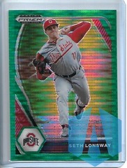 2021 Panini Draft Picks Green Pulsar Prizm Seth Lonsway #PDP176